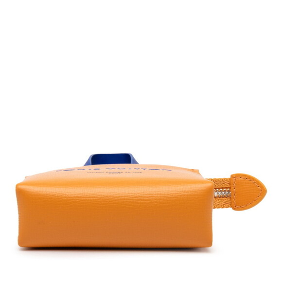 LOUIS VUITTON Orange Leather Bag Charm - Picture 3 of 7